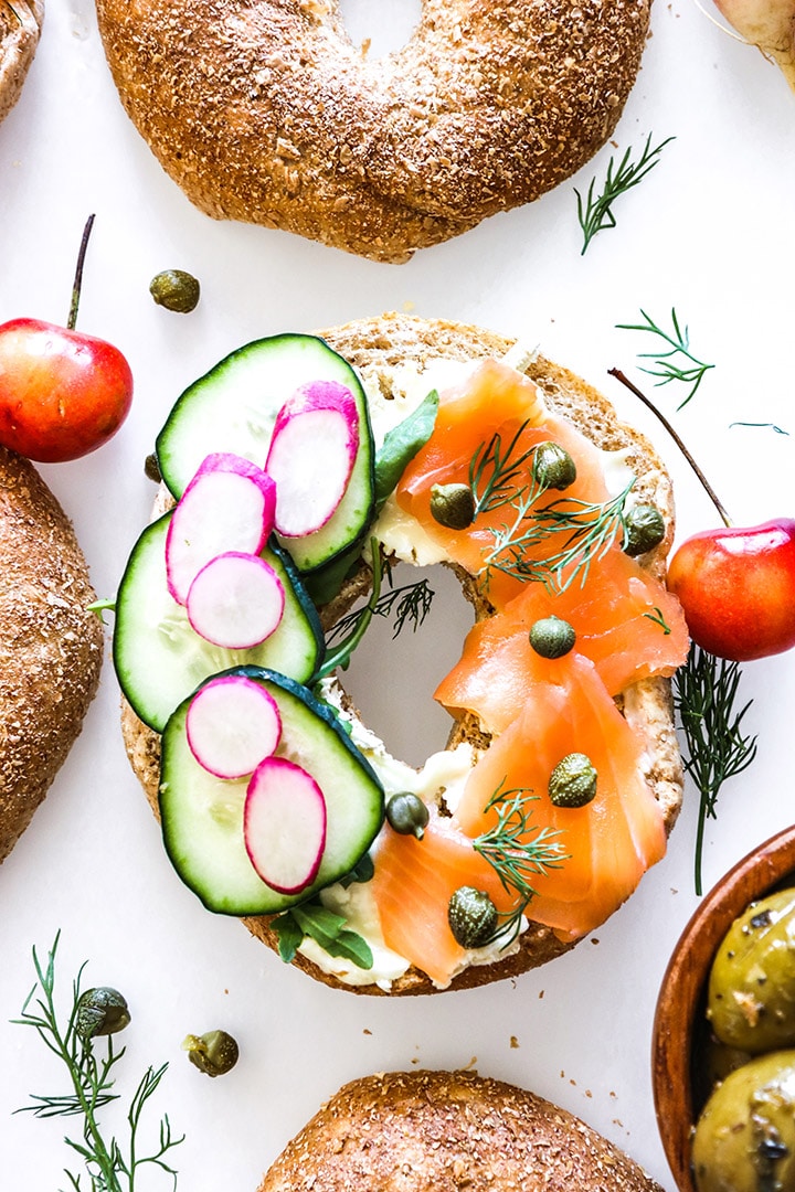 Smoked Salmon Bagels