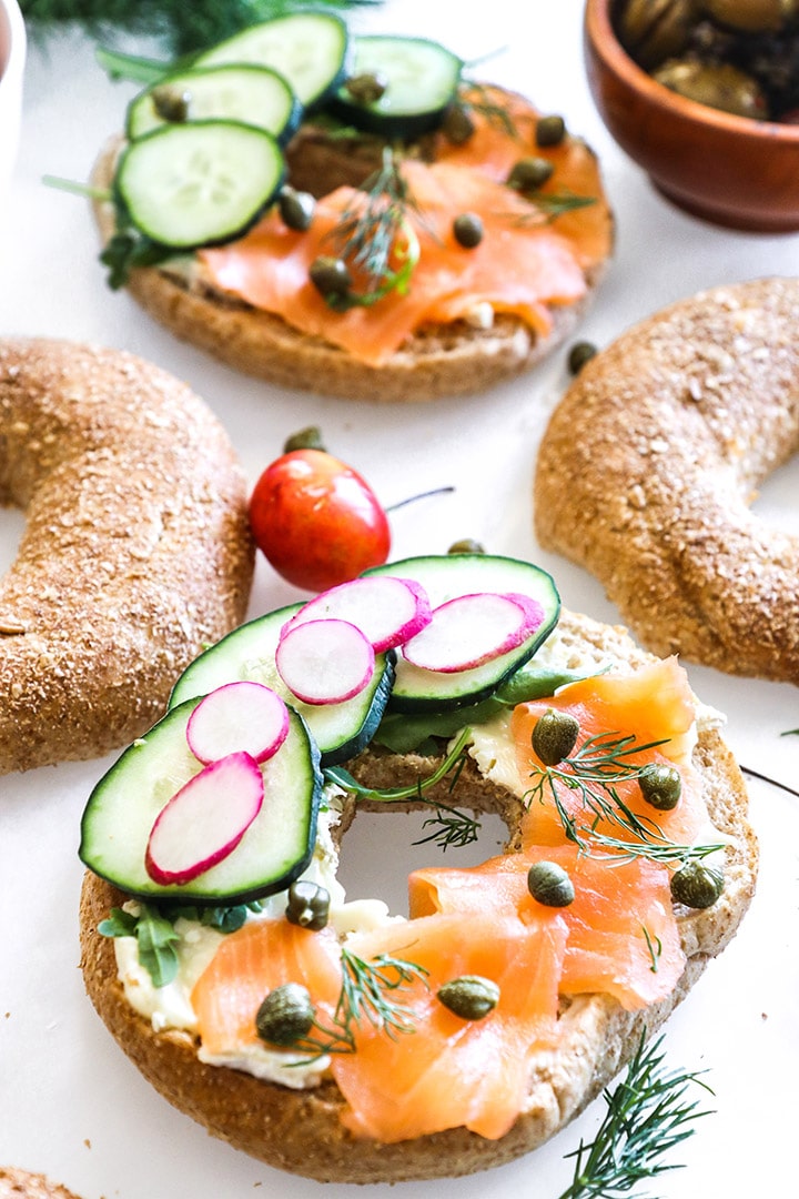 Cream Cheese and Smoked Salmon Bagel Recipe