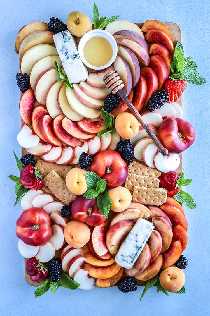 Summer Stone Fruit Cheese Platter