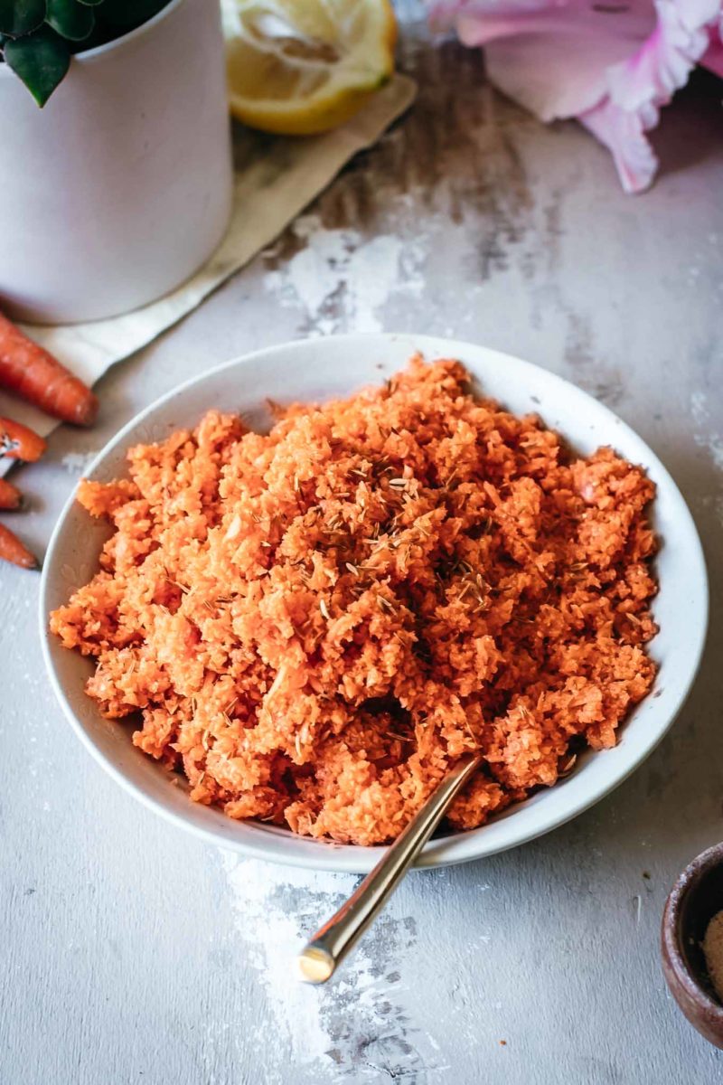 Shredded Carrot Citrus Salad