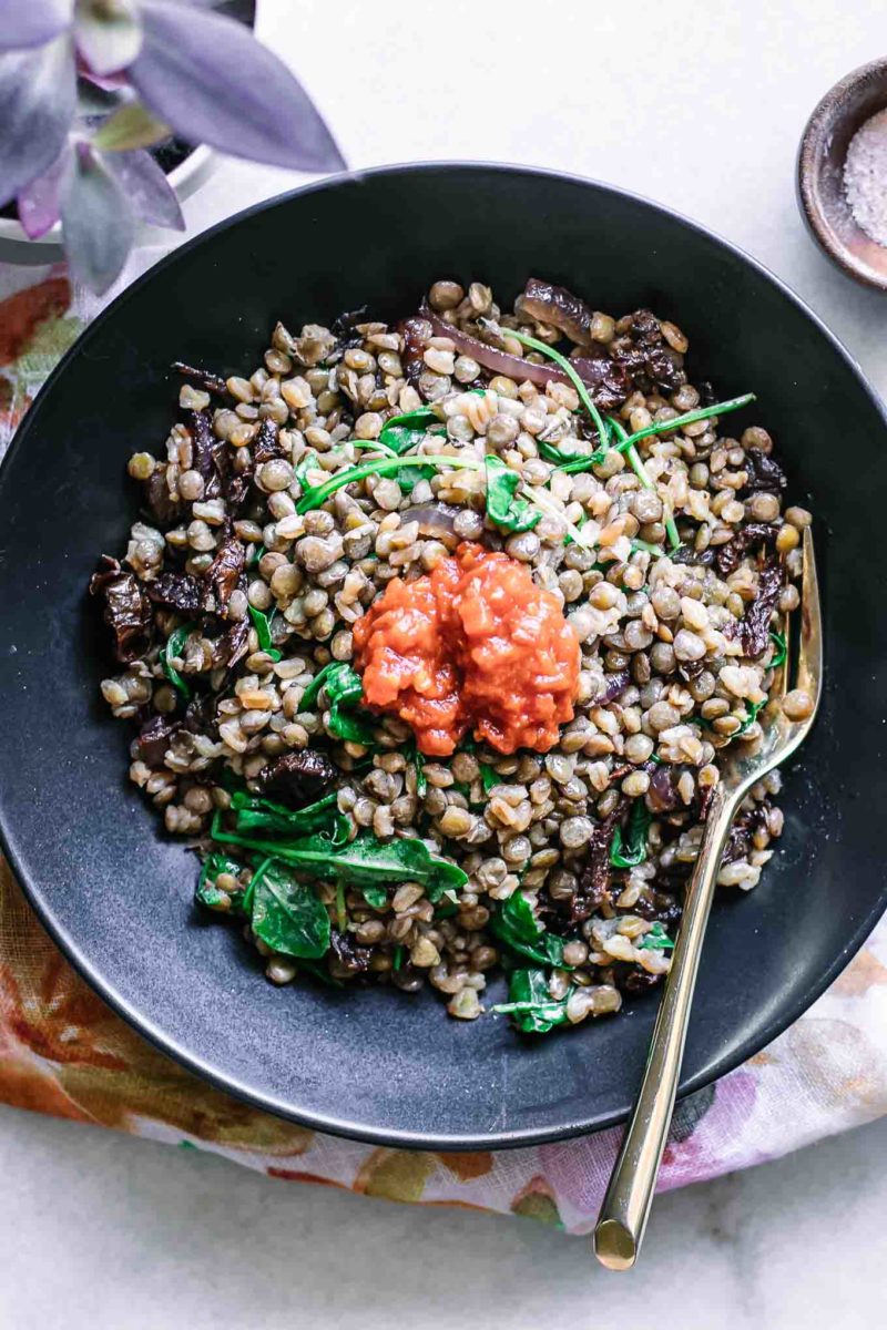 Harissa Lentil and Farro Bowl