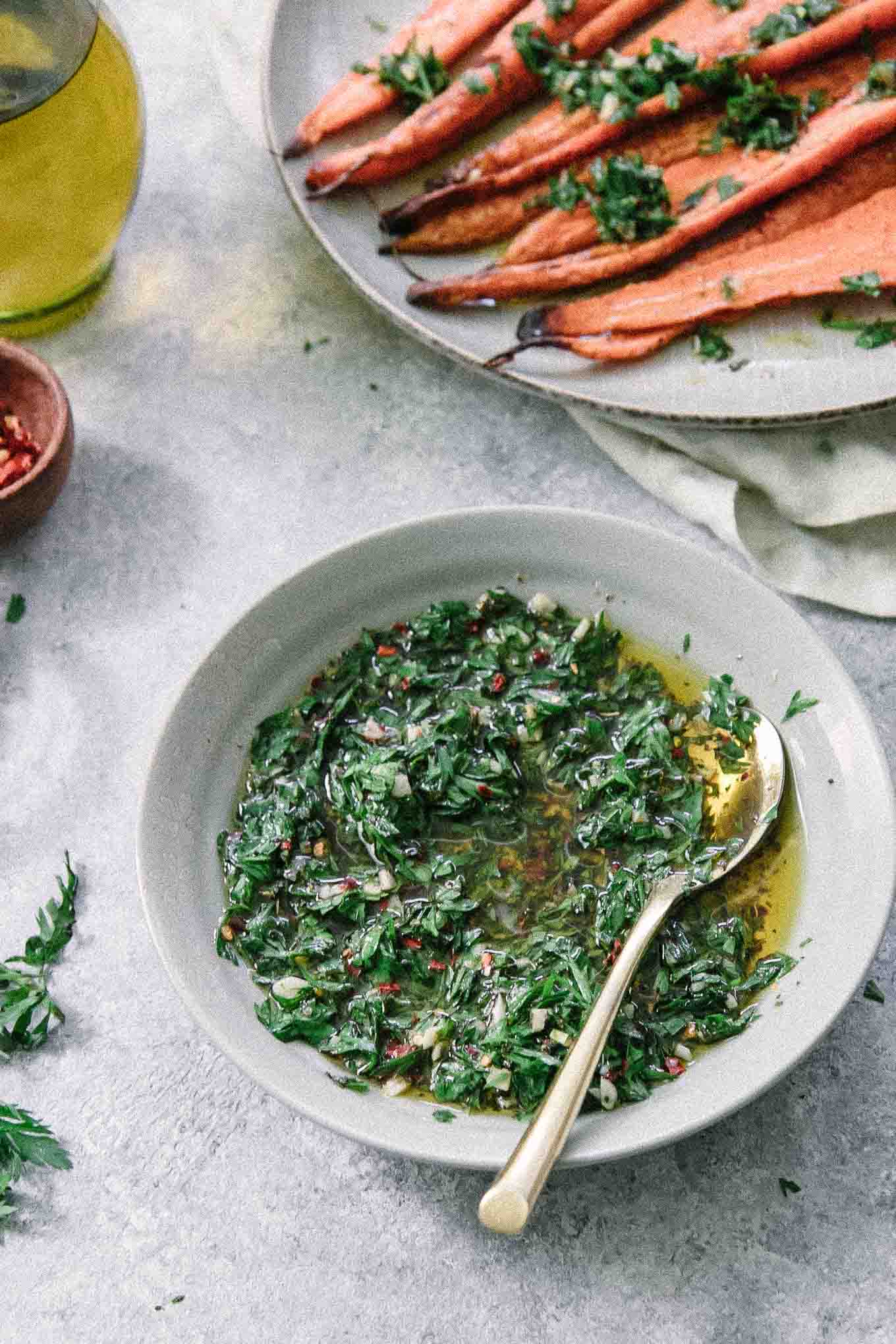 Carrot Top Chimichurri