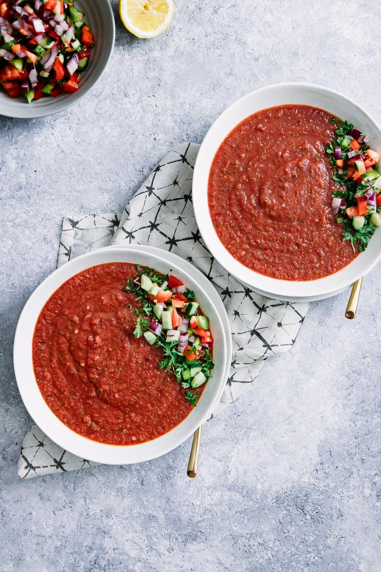 Easy 15-Minute Spicy Gazpacho