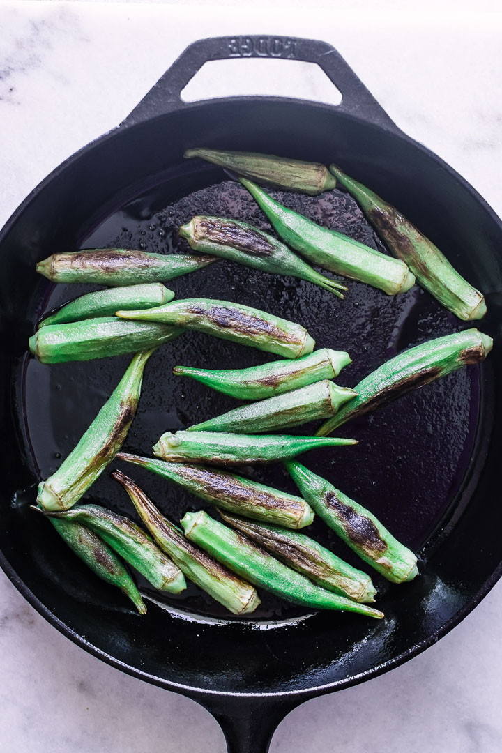 How to Make Pan Roasted Okra