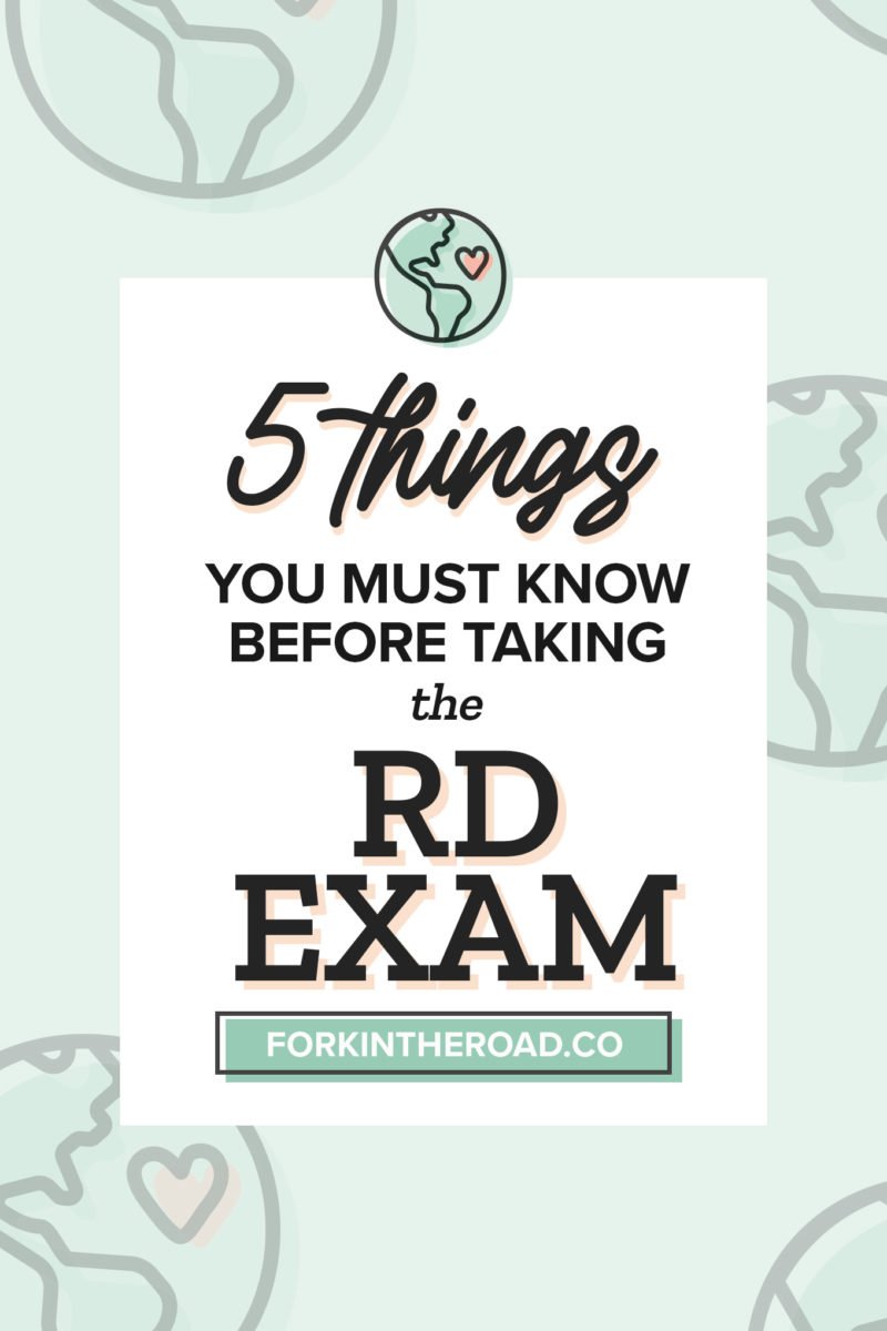 5 Things to Know Before Taking the RD Exam
