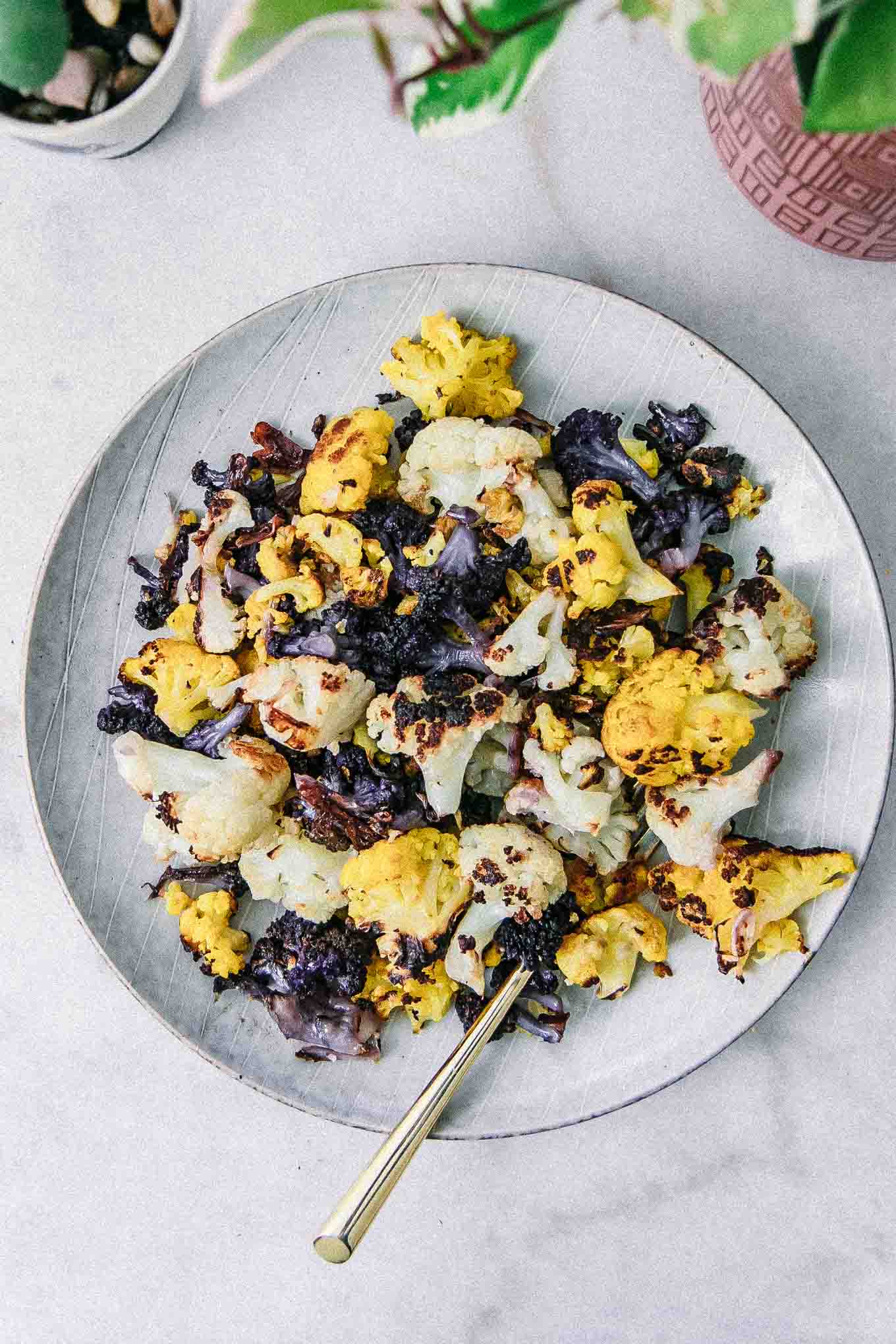 Roasted Rainbow Cauliflower