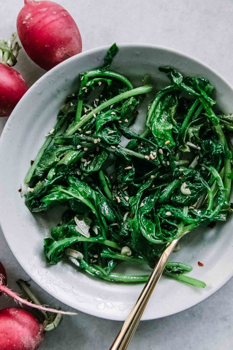 How to Sauté Radish Greens