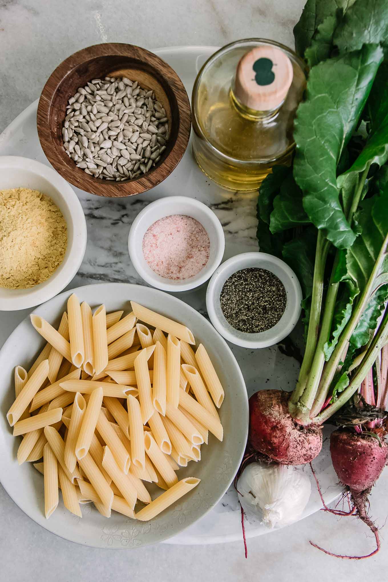 Beet Greens Pesto Pasta ⋆ Tasty Pasta with Pesto Made of Beet Leaves!