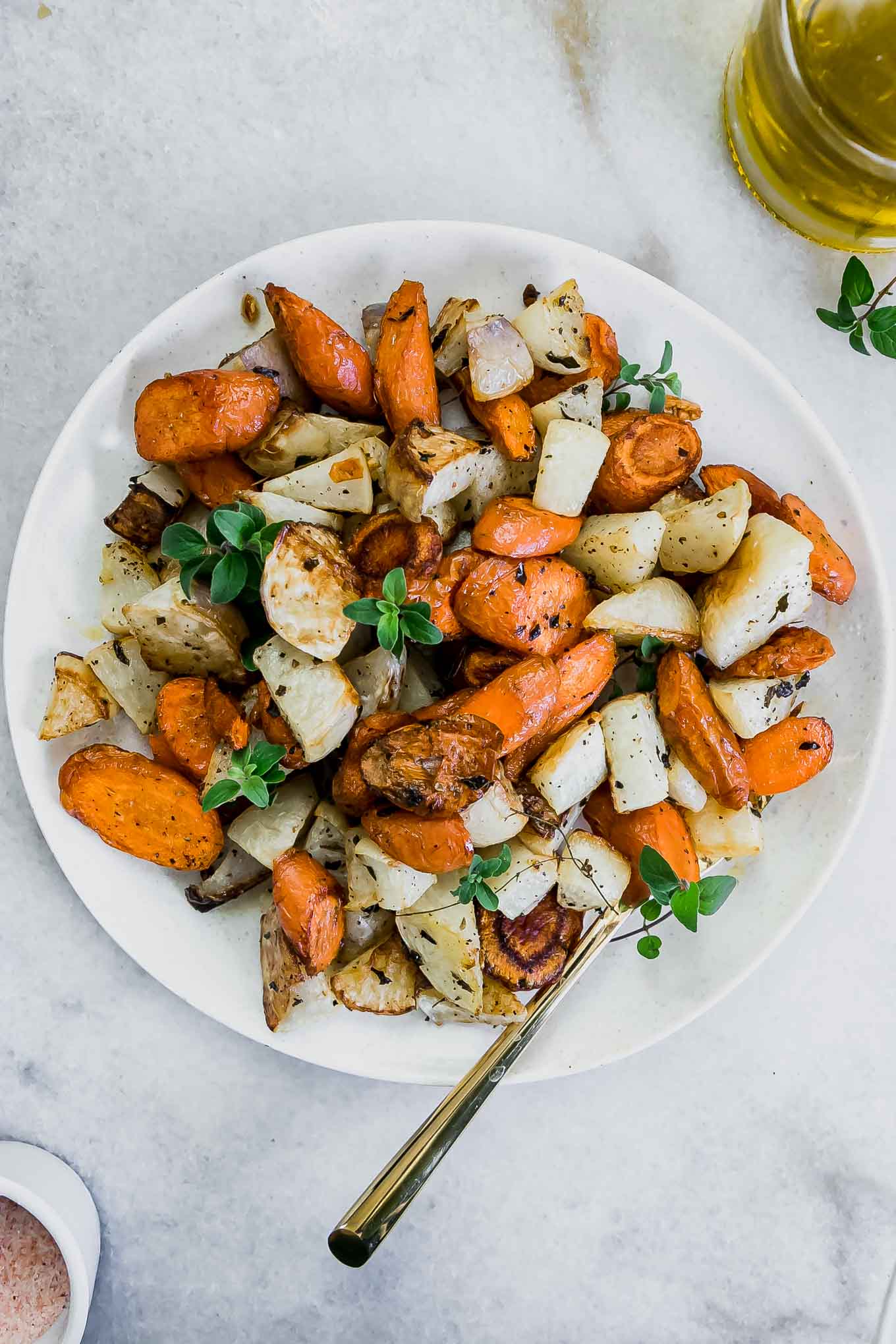 Herb Roasted Turnips and Carrots