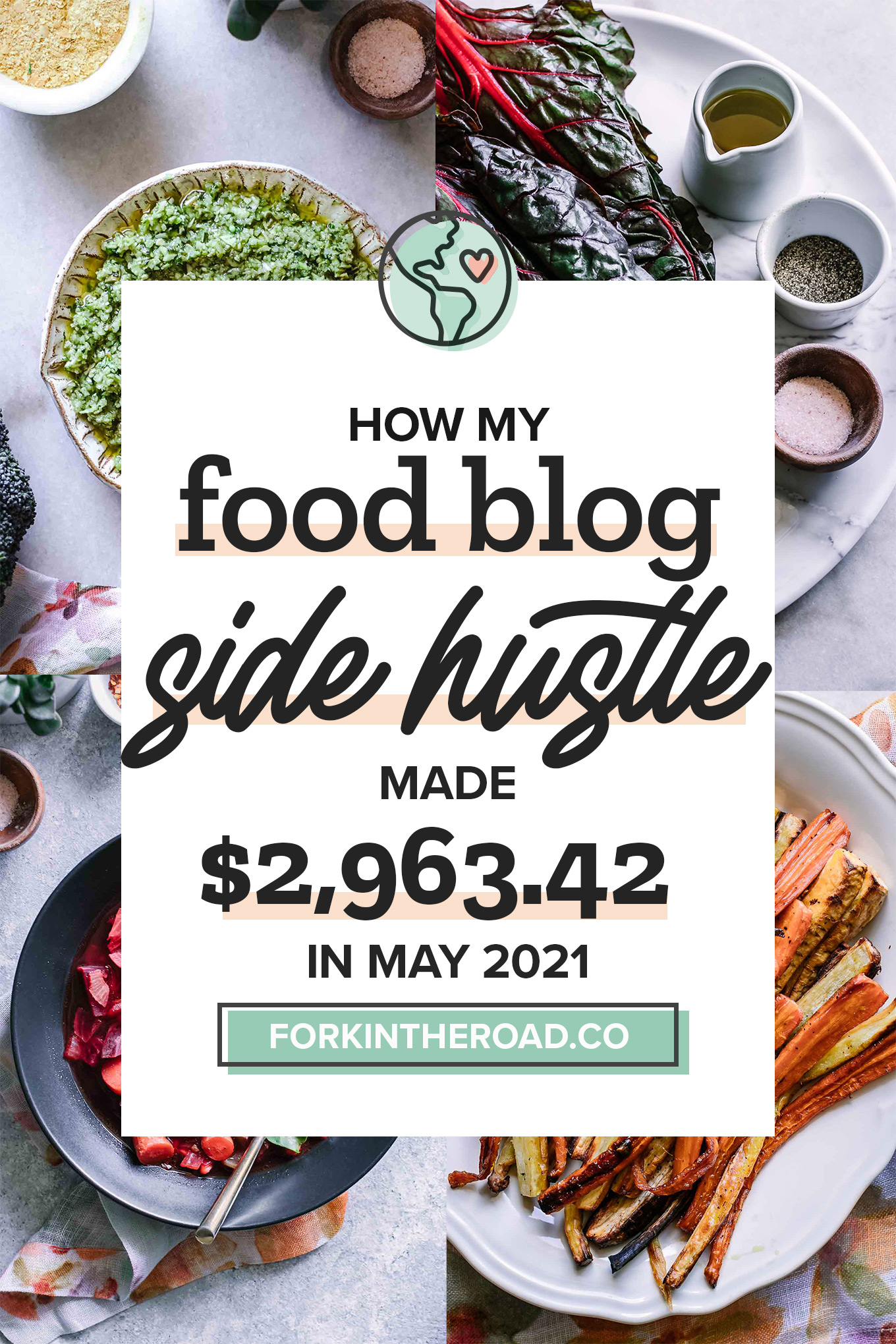 May 2021 Food Blog Side Hustle Income Report: $2,963.42