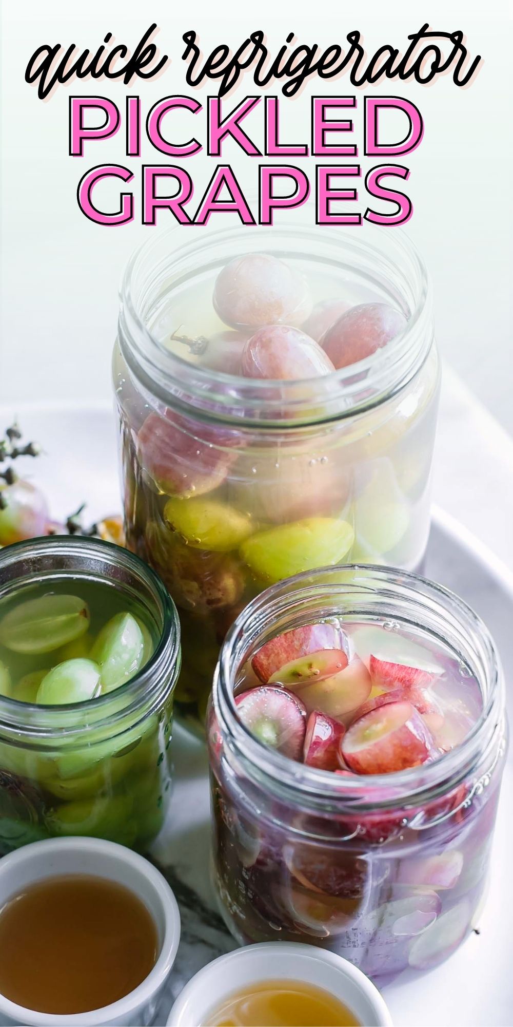 Quick Pickled Grapes ⋆ Easy Refrigerator Pickled Grapes Recipe