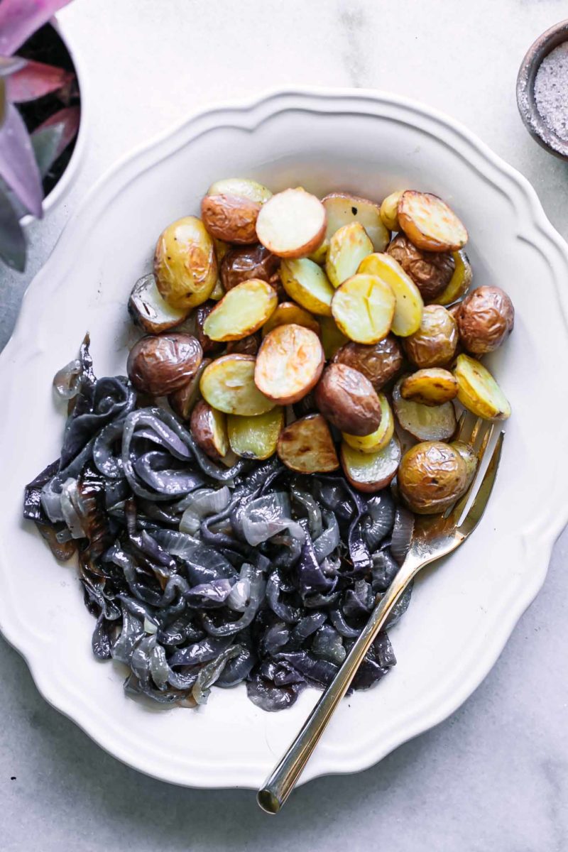 Roasted Potatoes and Onions