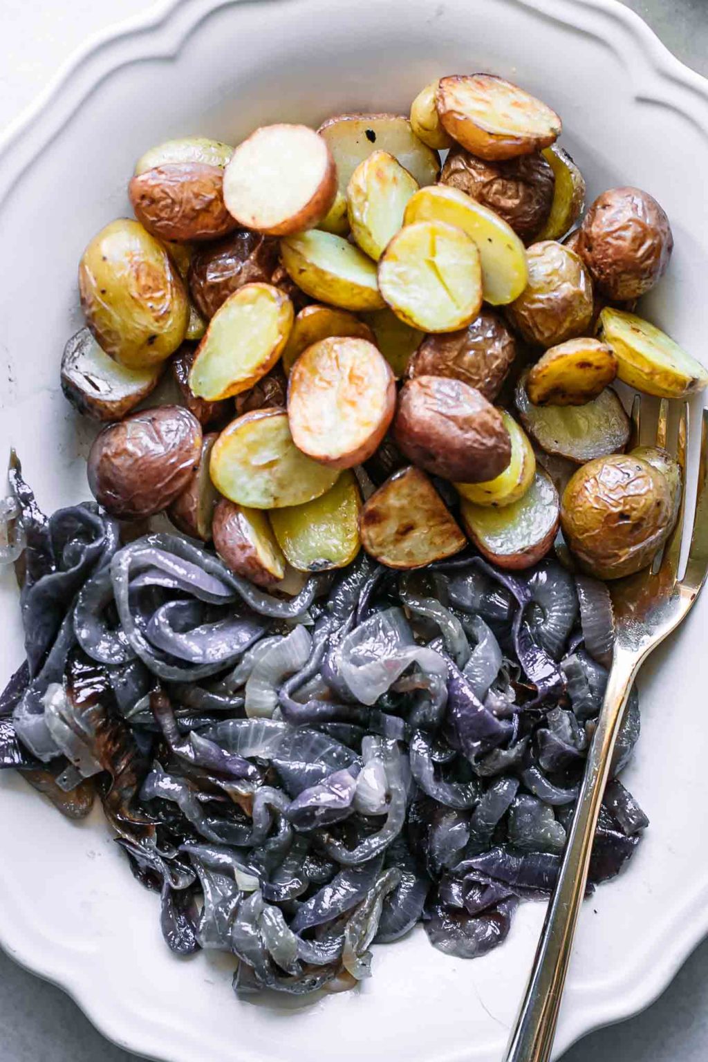 Roasted Potatoes and Onions ⋆ Fork in the Road