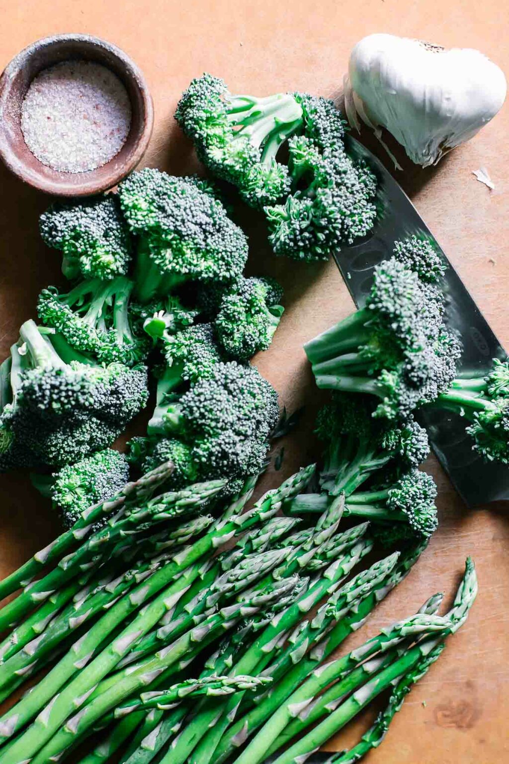 Roasted Broccoli and Asparagus ⋆ Only 5 Ingredients + 30 Minutes!