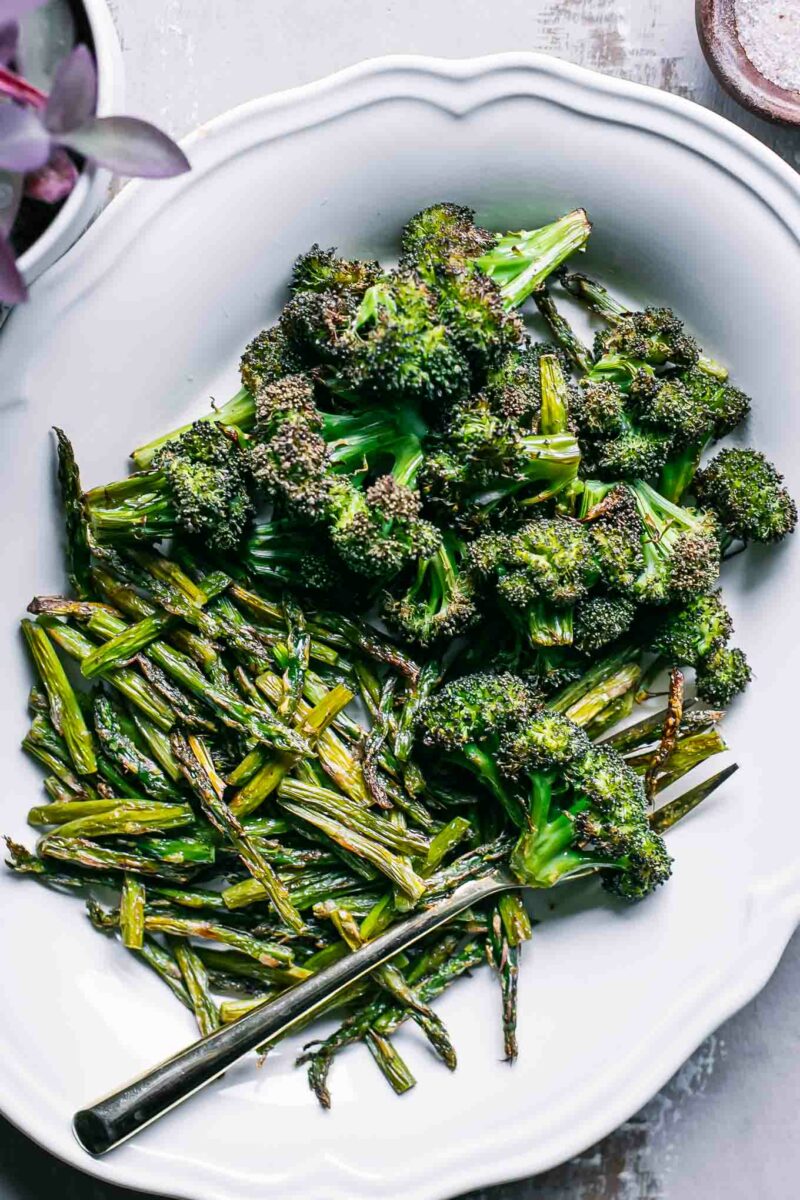 Roasted Broccoli and Asparagus