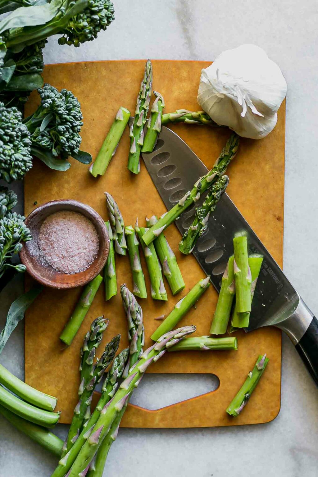 Roasted Broccolini and Asparagus ⋆ 5 Ingredients + 30 Minutes!