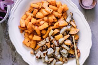 Roasted Butternut Squash and Turnips ⋆ Only 5 Simple Ingredients!