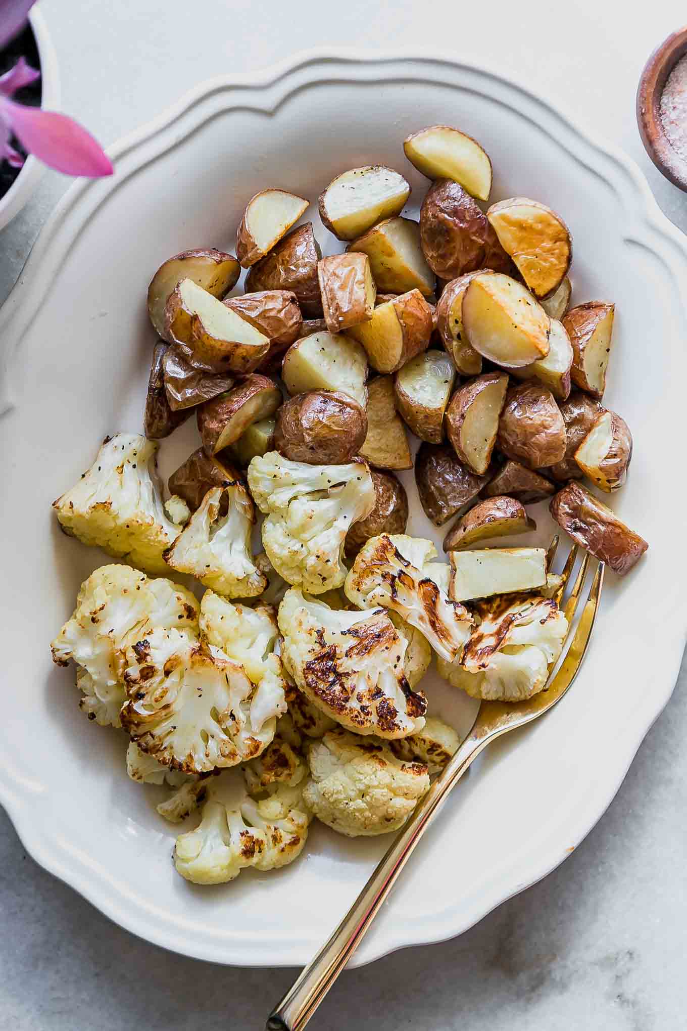 Roasted Cauliflower and Potatoes