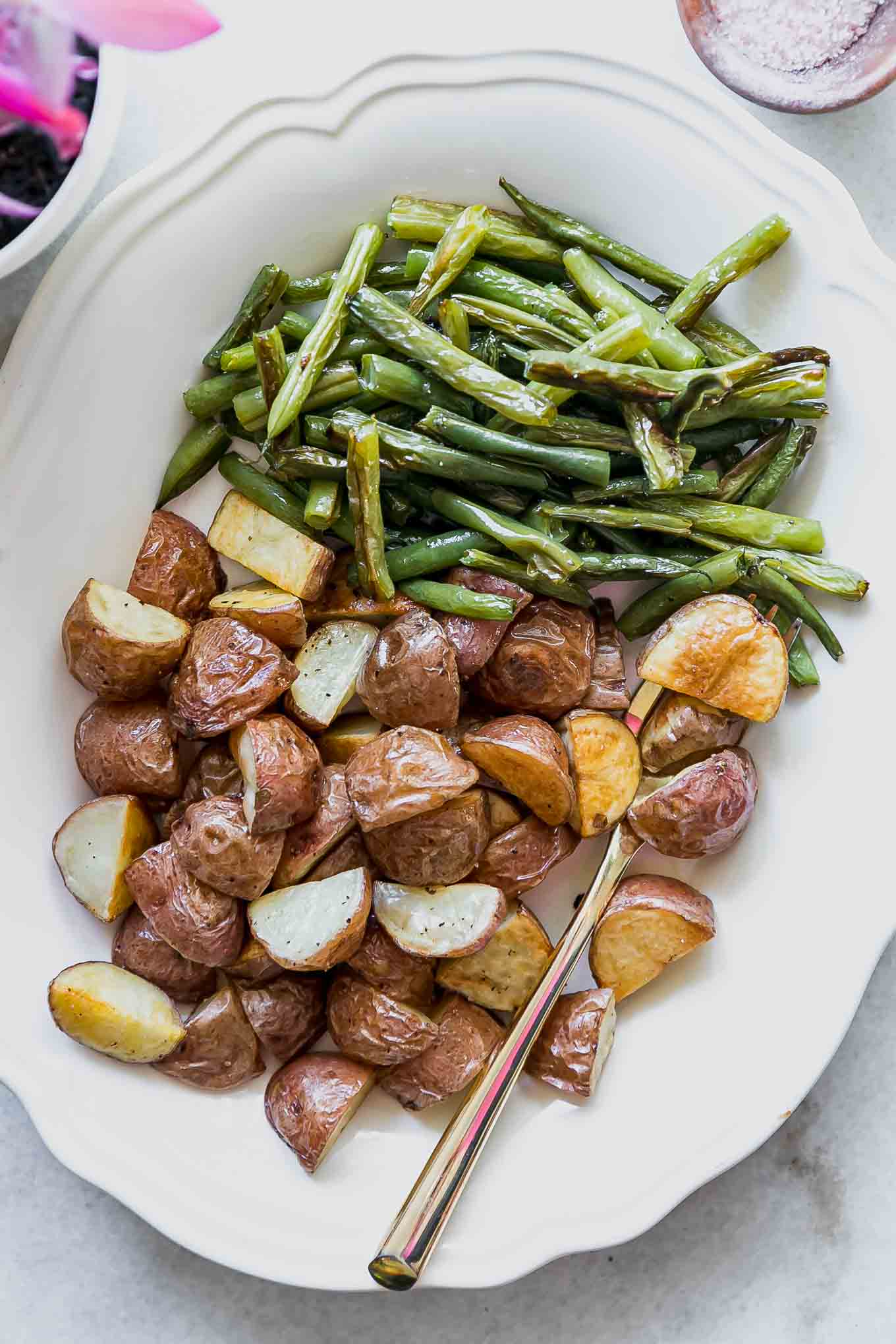 Roasted Green Beans and Potatoes