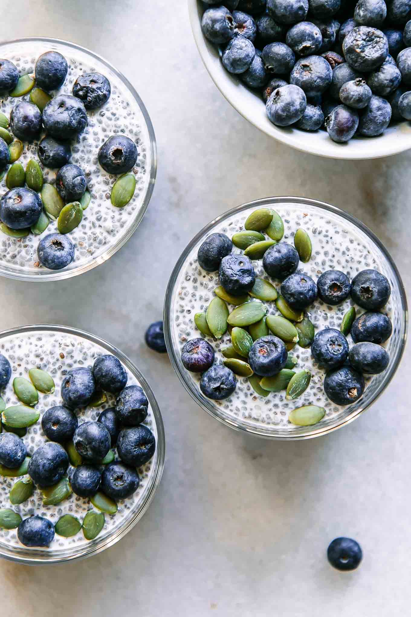 Blueberry Chia Seed Pudding