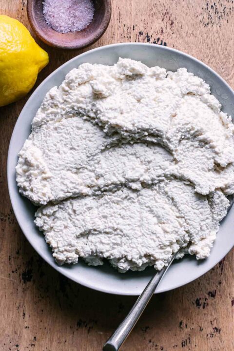 Vegan Tofu Ricotta Cheese (Nut-Free) ⋆ 10-Minutes + Super Easy!