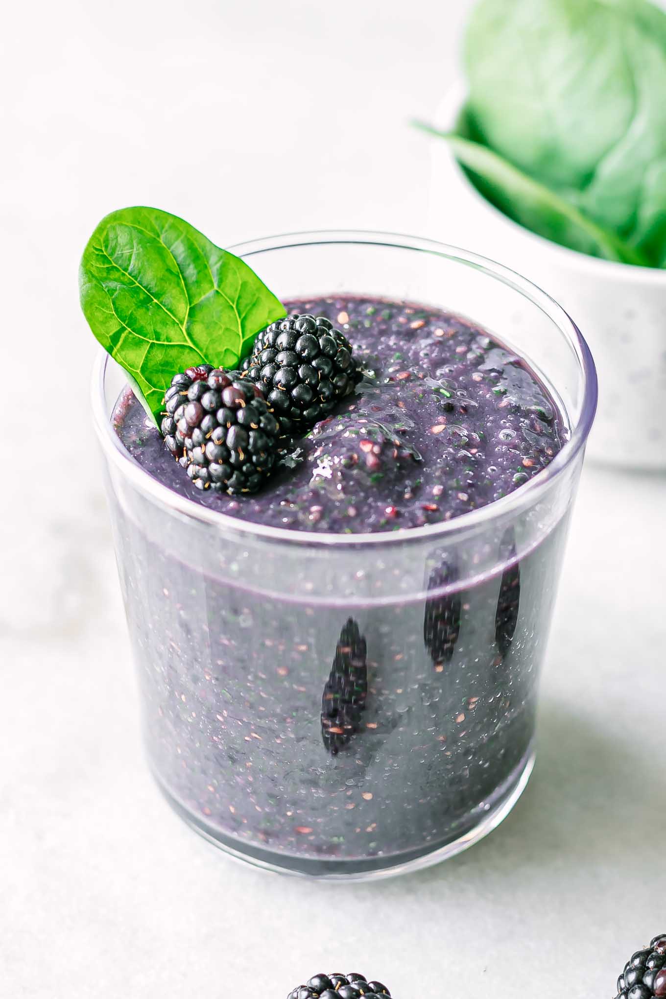 Blackberry Spinach Smoothie