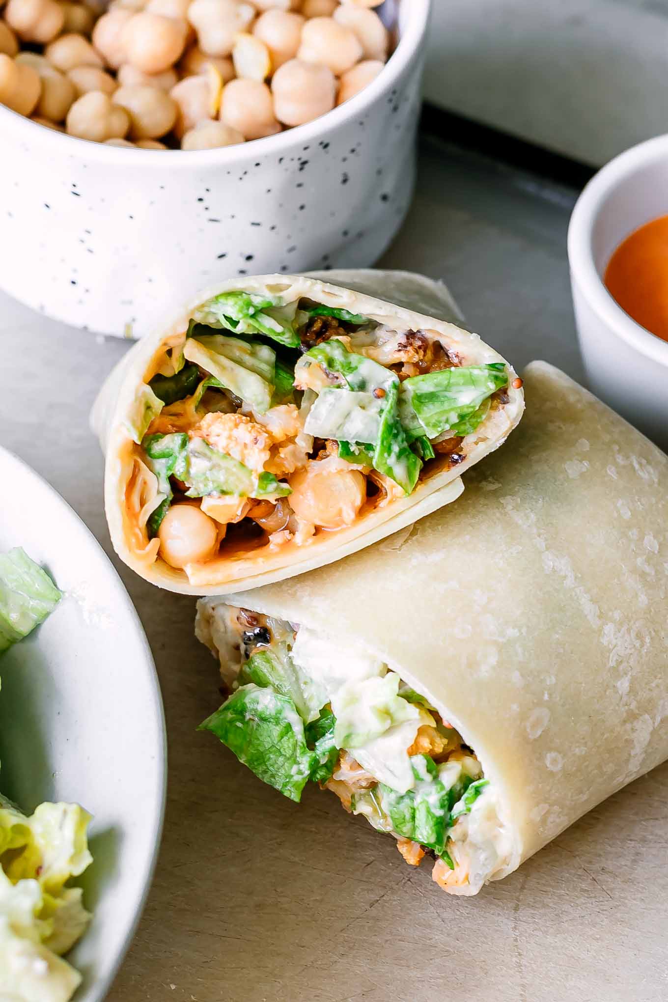 Buffalo Cauliflower Wrap