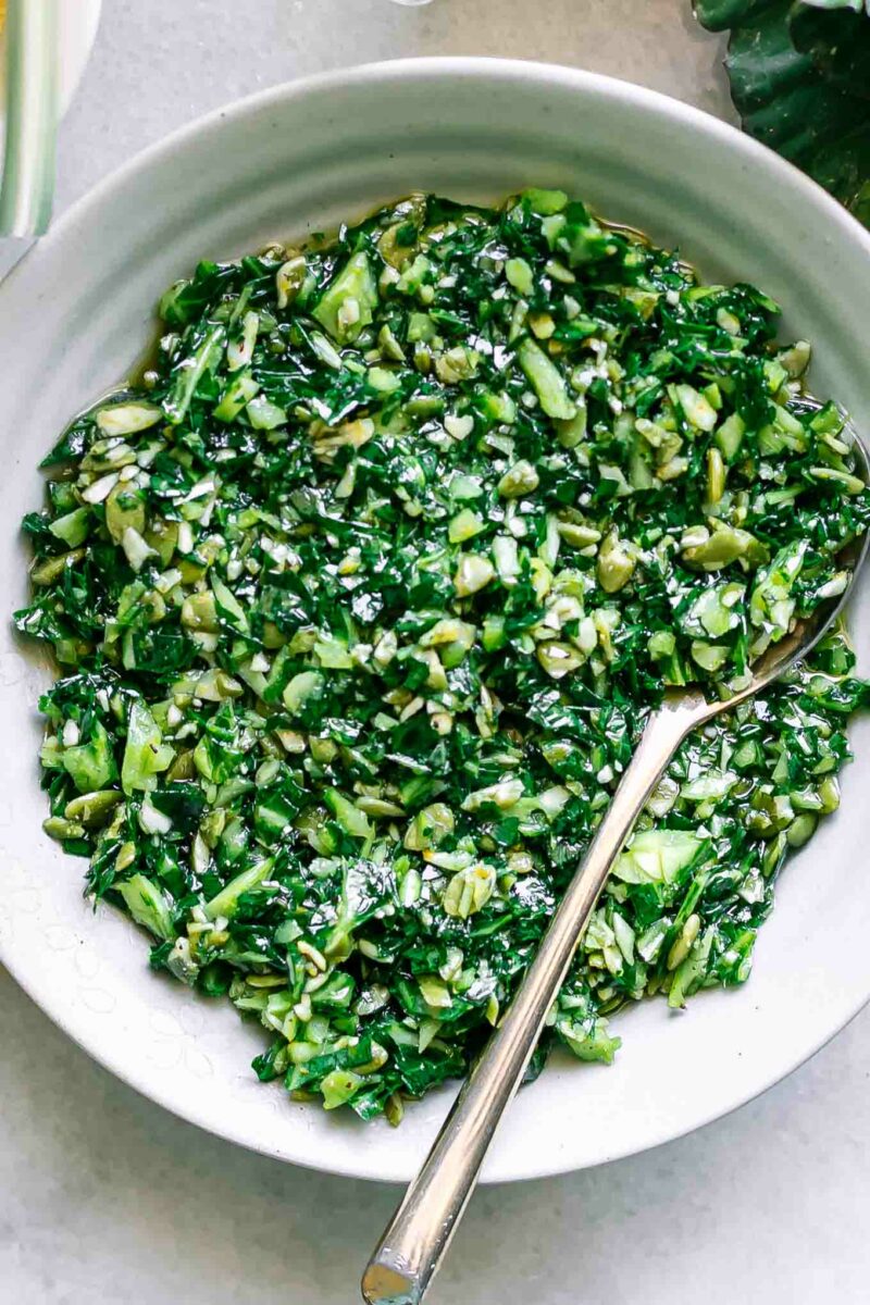 Collard Greens Pesto ⋆ Easy 5Minute Pesto with Collards!