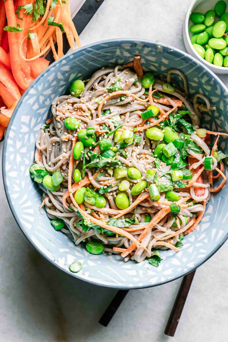 Sesame Ginger Soba Noodle Salad