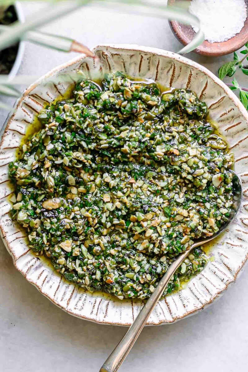 Oregano Pesto Sauce