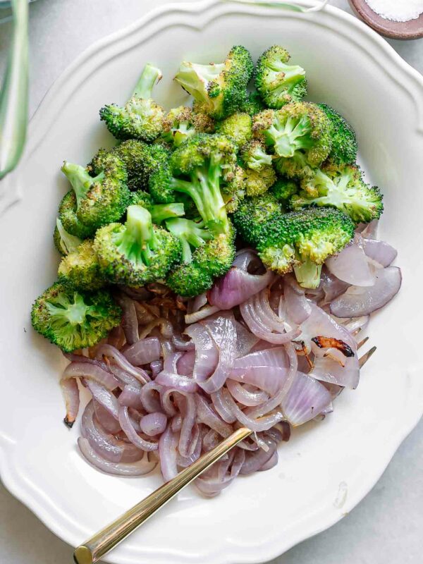 Roasted Broccoli and Onions