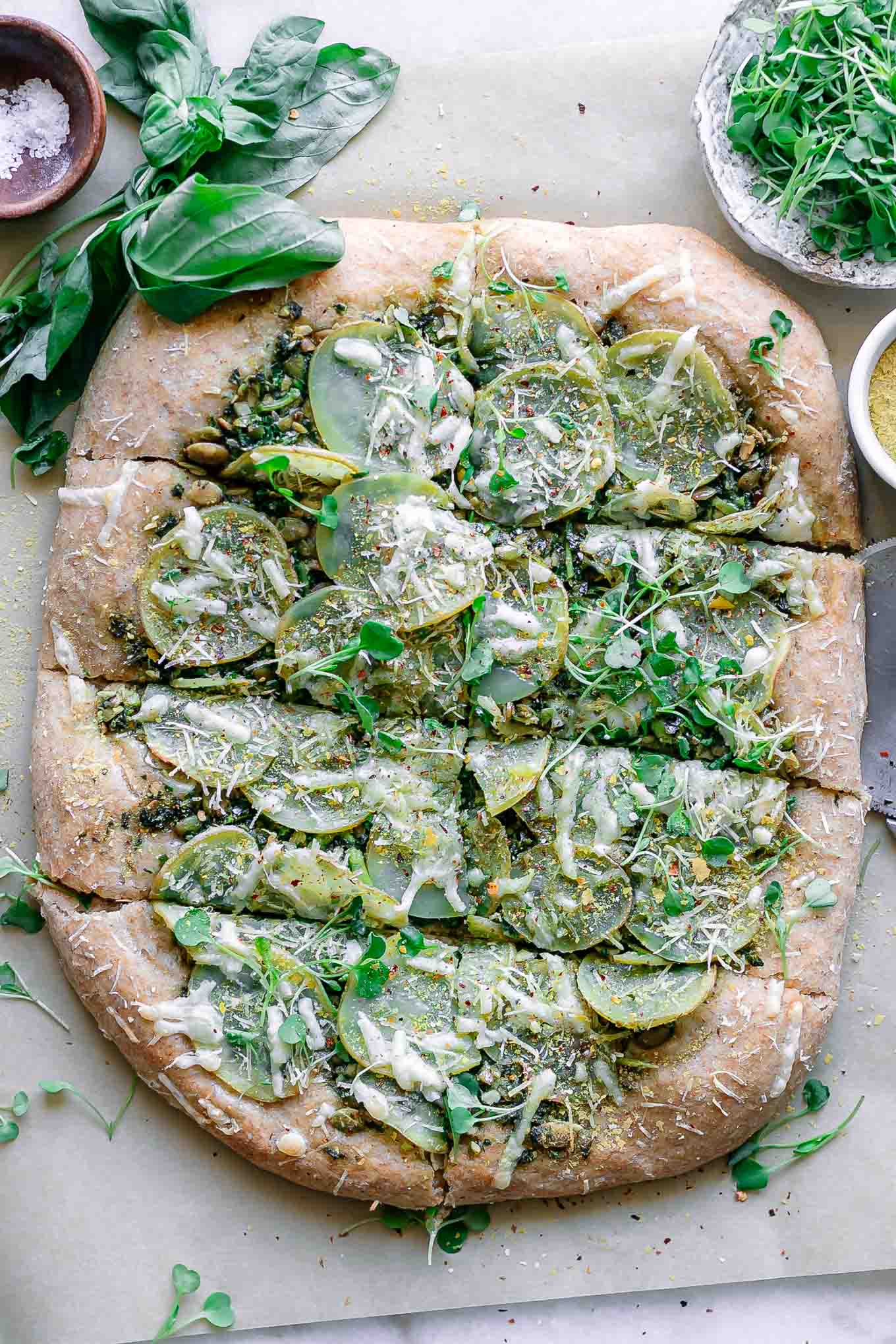 Pesto Potato Pizza