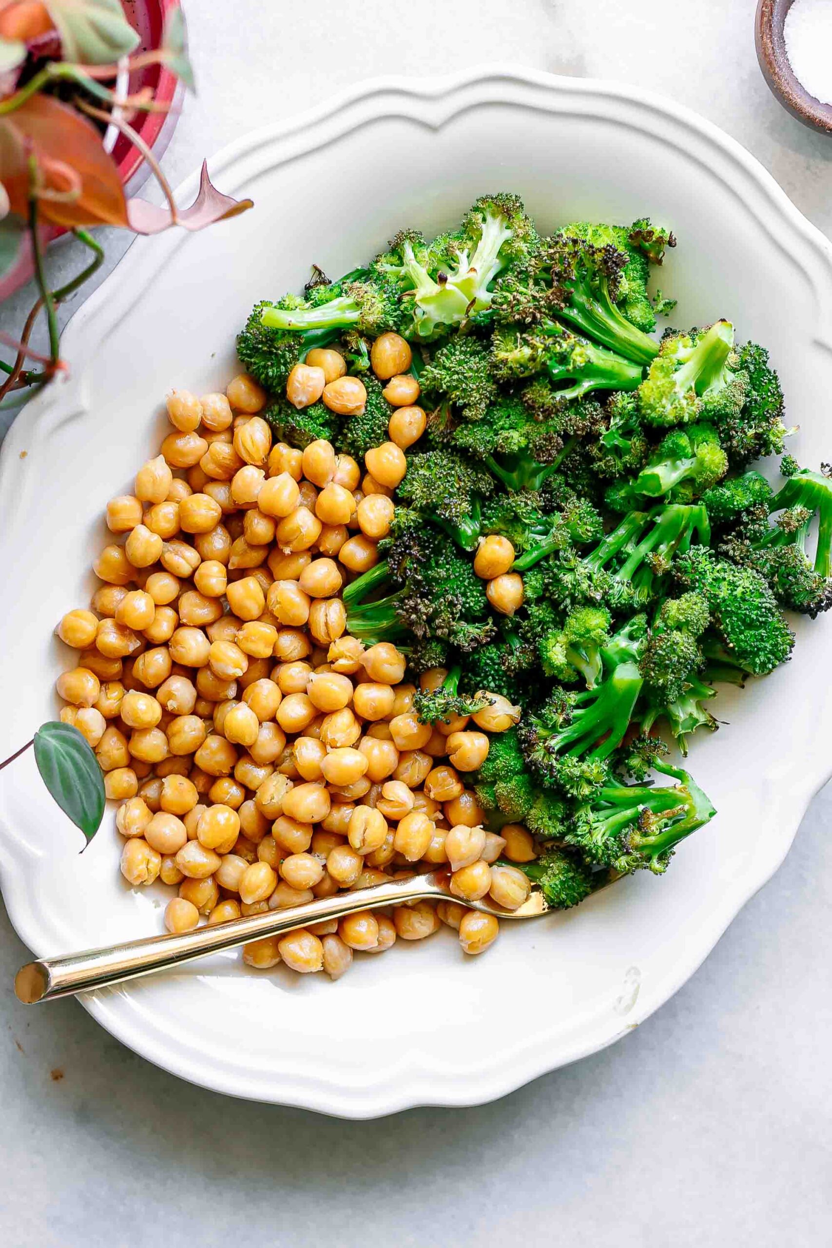 Roasted Broccoli and Chickpeas